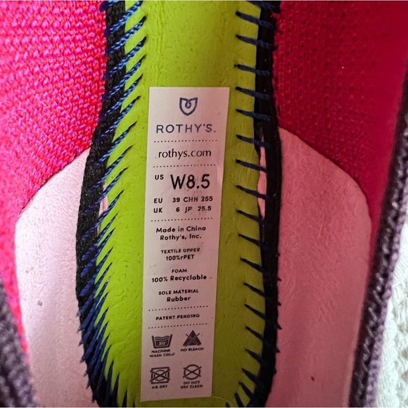 Rothy’s size 8.5 women’s pointed toe berry - Picture 2 of 9